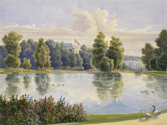 The Rosenau: distant view from the lake