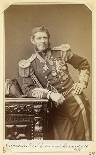 Captain Sir J. Edmund Commerell. 1877. [Royal Household Portraits. Volume 55. ]