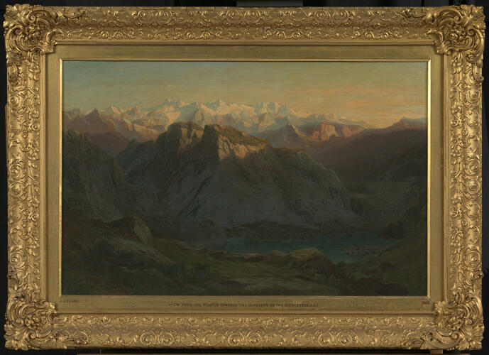 View from the Pilatus towards the Glaciers of the Bernese Oberland View from the Pilatus towards the Glaciers of the Bernese Oberland