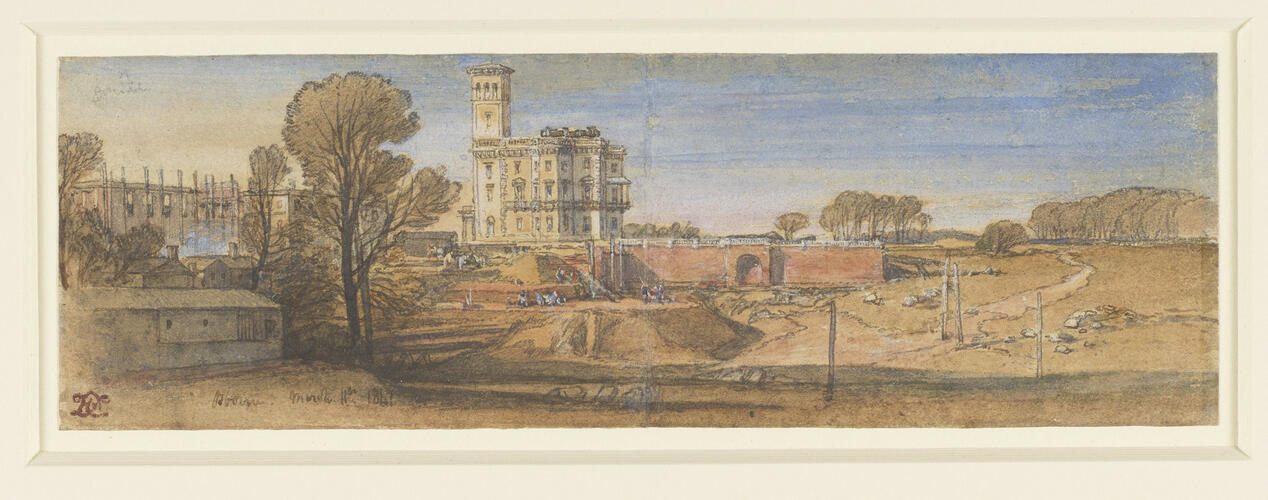 Osborne House under construction