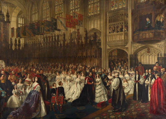 The Marriage of Albert Edward, Prince of Wales (1841-1901), later Edward VII, with Princess Alexandra of Denmark (1844-1925) St George's Chapel, Windsor, 10 March 1863