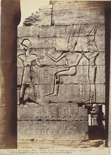 Wall carving at the Ramesseum, Thebes, Egypt