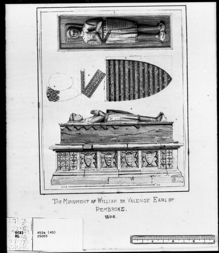 Westminster Abbey: The Monument of William de Valence, Earl of Pembroke 1296