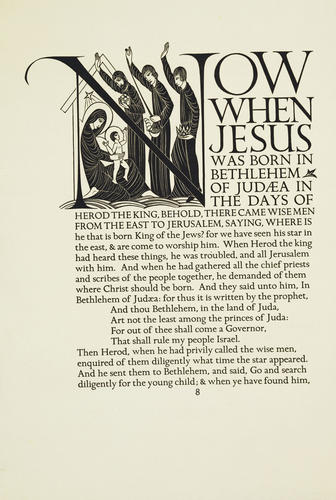 The Four Gospels of the Lord Jesus Christ, according to the Authorized version of King James I ; illustrated by Eric Gill The Four Gospels of the Lord Jesus Christ, according to the Authorized version of King James I ; illustrated by Eric Gill