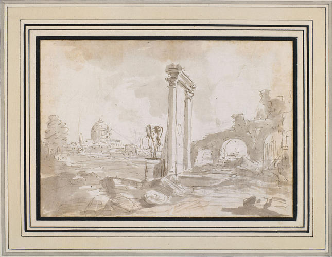 A capriccio with ruins A capriccio with ruins