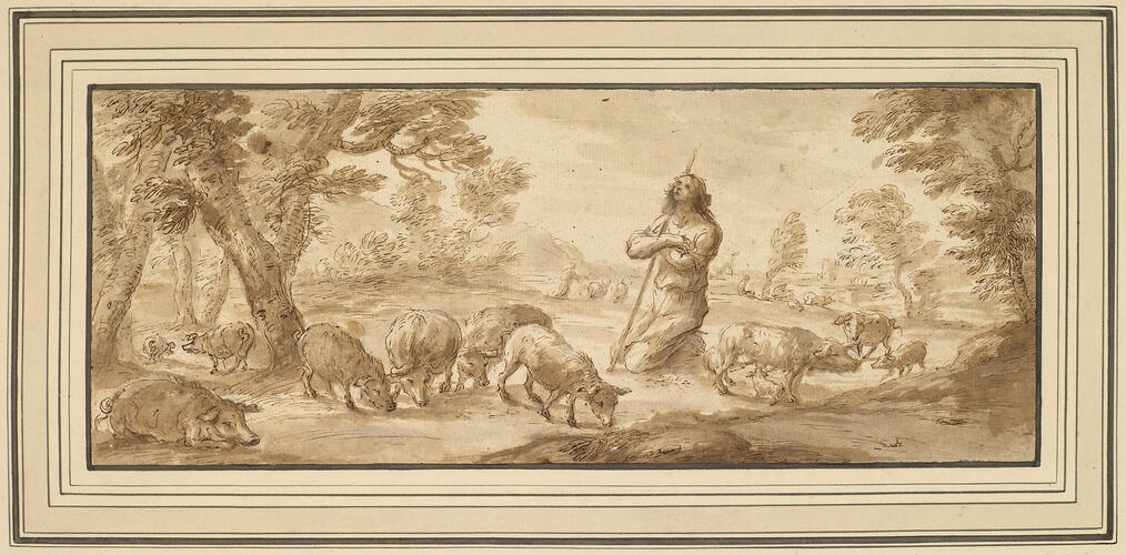 The Prodigal Son as a swineherd The Prodigal Son as a swineherd