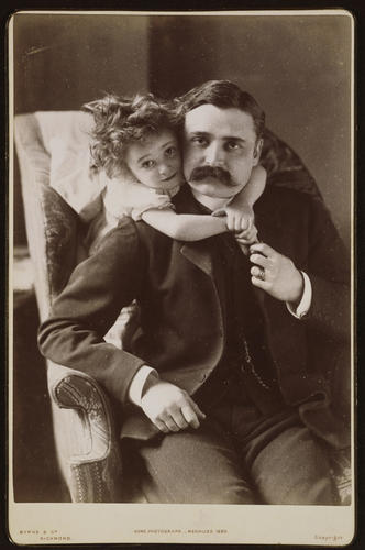 The Marquess of Granby and his daughter, Lady Victoria Marjorie Harriet Manners, 1888 The Marquess of Granby and his daughter, Lady Victoria Marjorie Harriet Manners, 1888
