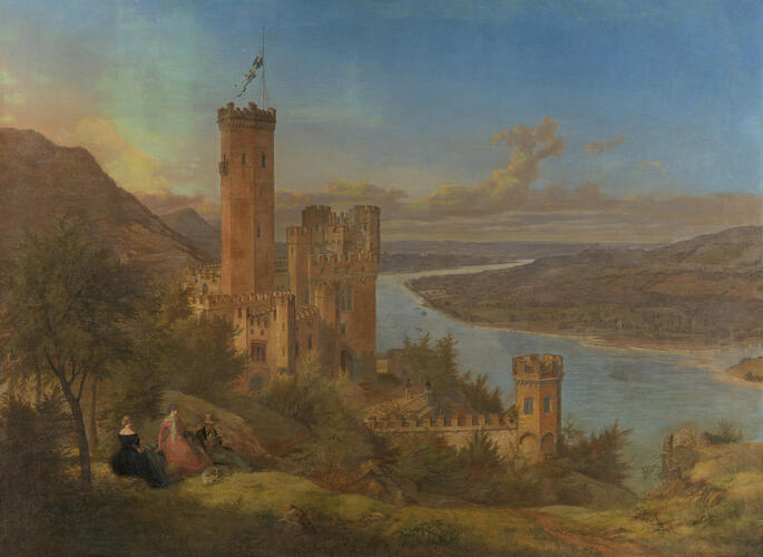 The Castle of Stolzenfels on the Rhine
