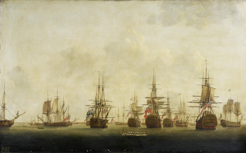 A View of Part of the British fleet at Spithead