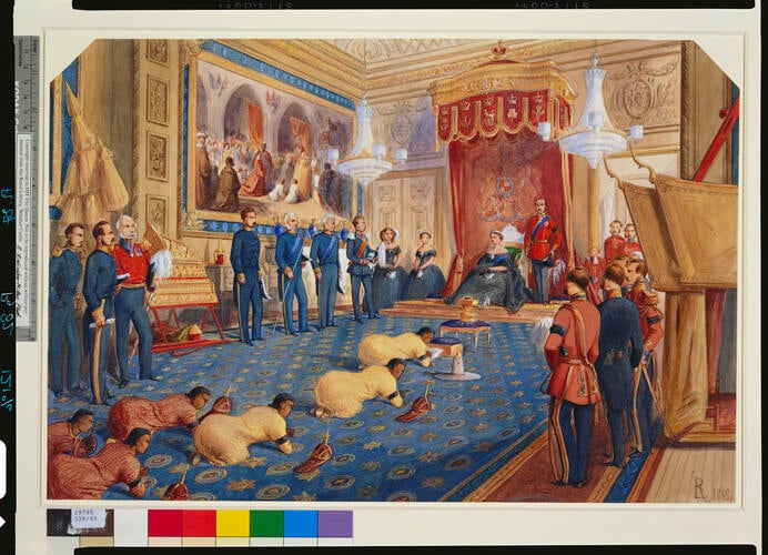 Reception of the Ambassadors from the King of Siam, 19 November 1857