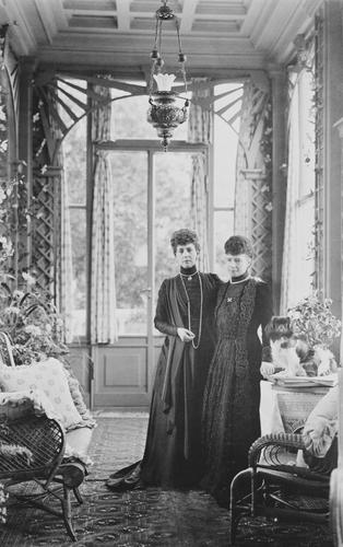Queen Alexandra and Dowager Empress Marie Feodorovna of Russia at Hvidore, Denmark