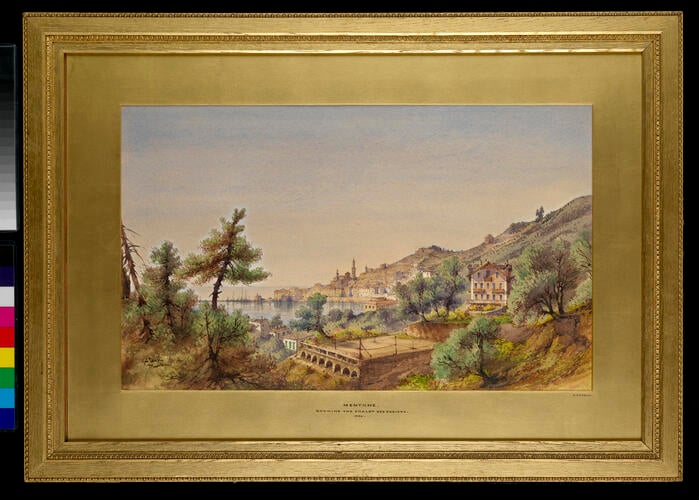 Menton, showing the Chalet des Rosiers