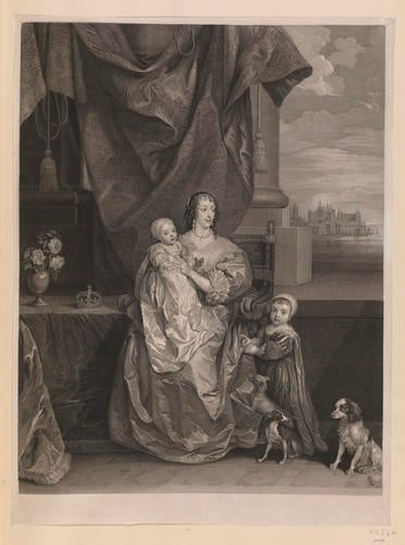 [Henrietta Maria and her sons, Charles II and James II]
