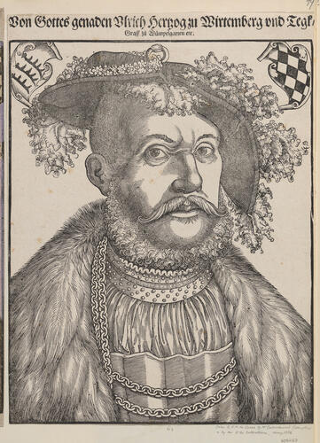 Von Gottes genaden Ulrich Herzog zu Wirtemberg und Tegf Graff zu Mumpelgarten etc