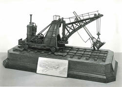 Model of a Dunbar and Ruston steam navvy Model of a Dunbar and Ruston steam navvy