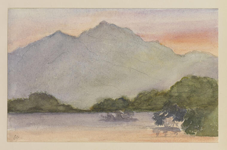 Master: SKETCHES BY QUEEN VICTORIA I
Item: A loch at sunset