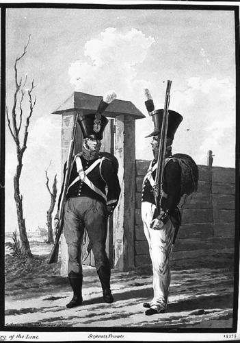 Netherlands Army. Serjeant and Private, 14th Netherlands Infantry Regiment Netherlands Army. Serjeant and Private, 14th Netherlands Infantry Regiment