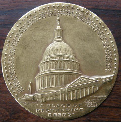 U. S. A. Medal issued by the United States Capital Historical Society, struck to 'help understand the Capital as a symbol of the American Republic' U. S. A. Medal issued by the United States Capital Historical Society, struck to 'help understand the Capital as a symbol of the American Republic'