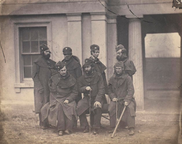 Wounded Coldstream Guards who served in the Crimean War