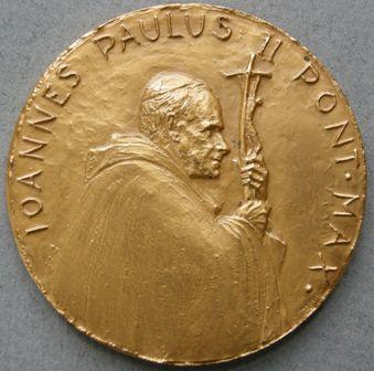 Vatican City. Medal commemorating the visit of Pope John Paul II to Scandinavia Vatican City. Medal commemorating the visit of Pope John Paul II to Scandinavia