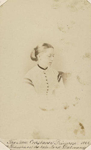 The Hon. Constance Primrose, 2nd daughter of the late Lord Dalmeny. [Photographs, English Portraits. Volume 70. ]