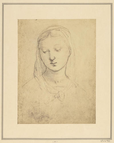 Study for the head of the Virgin