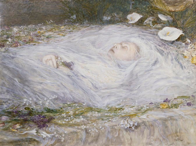 Queen Victoria on her death-bed