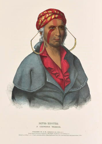 History of the Indian tribes of North America : with biographical sketches and anecdotes of the principal chiefs. Embellished with one hundred and twenty portraits from the Indian Gallery in the Department of War, at Washington ; v. 1 / by Thomas L. M'Kenney. . . and James Hall