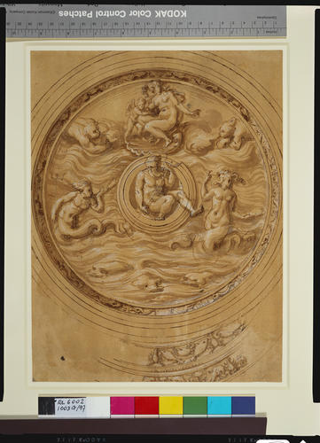 Design for a salver with Neptune in the centre