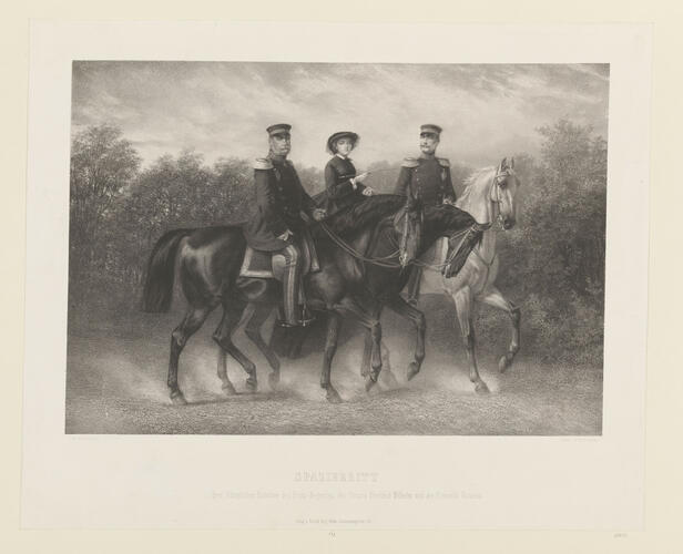SPAZIERRITT Jhrer Koniglichen Hoheiten des Prinz-Regenten, des Prinzen Friedrich Wilhelm und der Prinzess Victoria