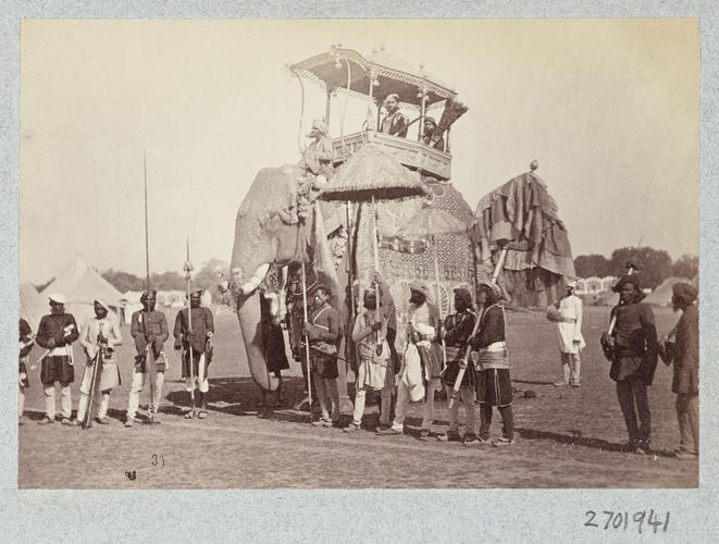 Sir Pratap Singh, Maharajah of Orchha (1854-1930) on State Elephant: Prince of Wales Tour of India 1875-6 (vol. 6) Sir Pratap Singh, Maharajah of Orchha (1854-1930) on State Elephant: Prince of Wales Tour of India 1875-6 (vol. 6)