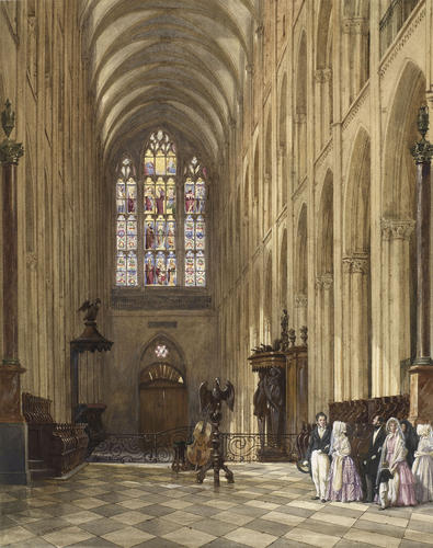 Royal visit to Louis-Philippe: the visit to the Church of St Laurent at Eu, 5 September 1843