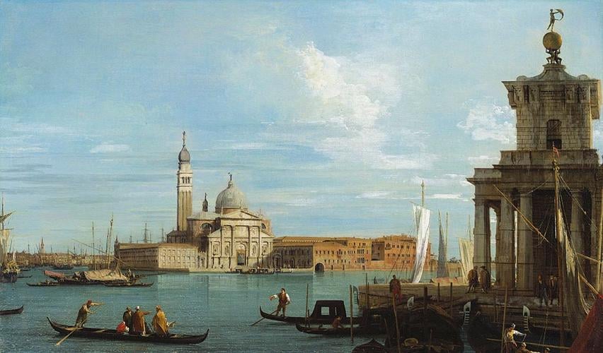 Venice: The Punta della Dogana and S. Giorgio Maggiore