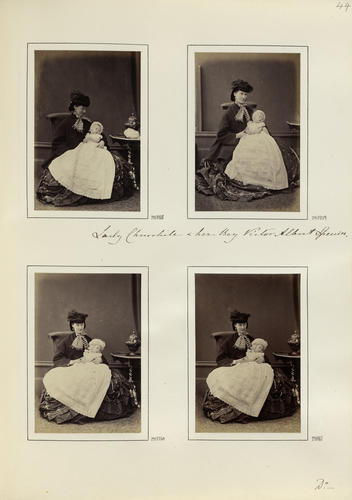 Lady Jane Spencer, Baroness Churchill and her son, Victor Spencer