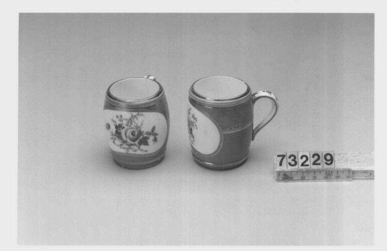 Moutardier (part of a dinner and dessert service, saucers missing) Moutardier (part of a dinner and dessert service, saucers missing)