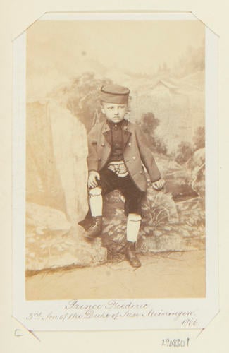 Prince Friedrich (1861-1914), third son of the Duke of Saxe-Meiningen