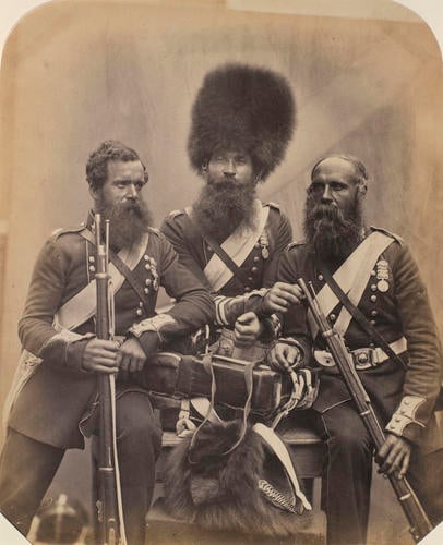 Three Soldiers of the Coldstream Guards