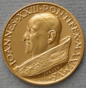 Vatican City. Medal commemorating the coronation of Pope John XXIII Vatican City. Medal commemorating the coronation of Pope John XXIII
