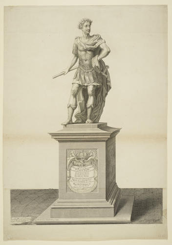 A statue of Charles II in Roman dress