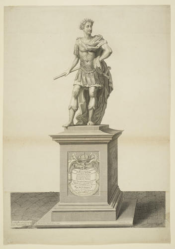 A statue of Charles II in Roman dress A statue of Charles II in Roman dress