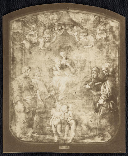 The Virgin and Child Enthroned with Angels and Saints