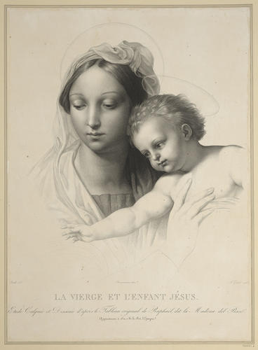 Master: Set of prints after `The Madonna del Pesce?
Item: The Virgin and Child [detail from the `The Madonna del Pesce?]