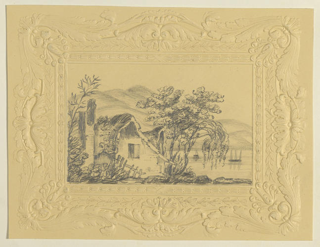 Ruined cottage beside water