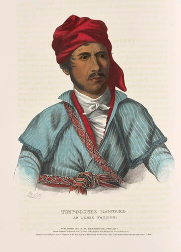 History of the Indian tribes of North America : with biographical sketches and anecdotes of the principal chiefs. Embellished with one hundred and twenty portraits from the Indian Gallery in the Department of War, at Washington ; v. 2 / by Thomas L. M'Kenney. . . and James Hall