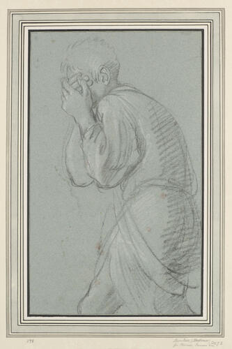 Study for one of the fighters accompanying Perseus in ‘Perseus and Phineus’ Study for one of the fighters accompanying Perseus in ‘Perseus and Phineus’