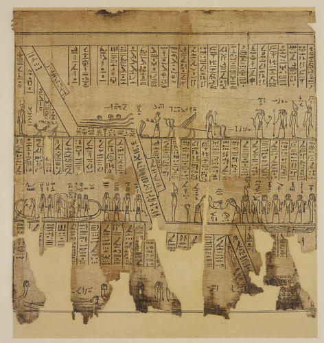 Section of the papyrus belonging to Nesmin, with the fourth hour of the Amduat