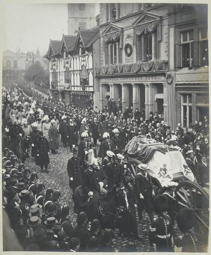 Queen Victoria's funeral procession, Windsor, February 1901 Queen Victoria's funeral procession, Windsor, February 1901
