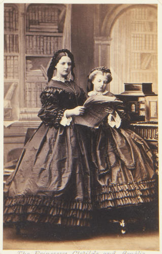 Clotilde, Archduchess Joseph Karl of Austria (1846-1927), when Princess Clotilde of Saxe-Coburg and Gotha, and Amalie, Duchess in Bavaria (1848-94), when Princess Amalie of Saxe-Coburg and Gotha