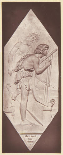 A bas-relief of Inspiration with David playing before Saul: Albert Memorial Chapel, Windsor