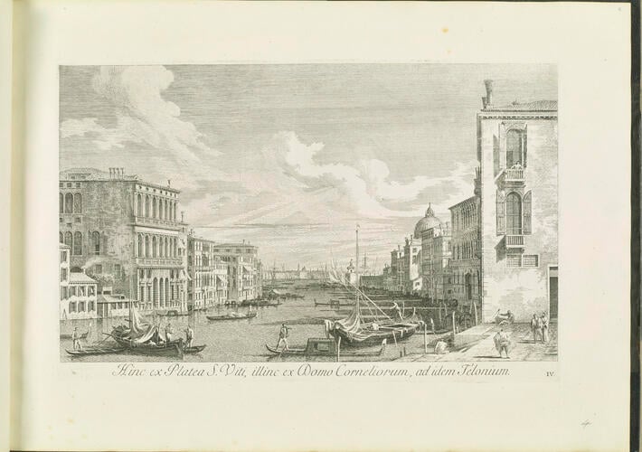 Master: Venetian views after Canaletto
Item: Hinc ex Platea S. Viti, illinc ex Domo Corneliorum, ad idem Telonium